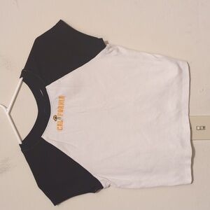 Electric pink California cropped shirt size XL